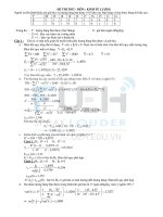 Tài liệu ĐỀ THI THỬ - MÔN : KINH TẾ LƯỢNG pdf