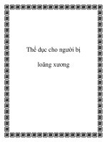 Tài liệu Thể dục cho người bị loãng xương pdf