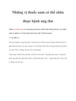 Tài liệu Những vị thuốc nam có thể chữa được bệnh ung thư pot