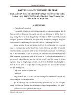 Tài liệu ĐỀ TÀI: QUAN ĐIỂM HỒ CHÍ MINH VỀ MỤC TIÊU CỦA CHỦ NGHĨA XÃ HỘI – GIÁ TRỊ TƯ TƯỞNG ĐÓ VỚI CÔNG CUỘC XÂY DỰNG ĐẤT NƯỚC TA HIỆN NAY pdf