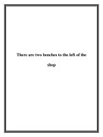 Tài liệu There are two benches to the left of the shop ppt
