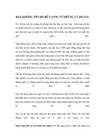 Tài liệu BẠN KHÔNG NÊN BỎ BỮA SÁNG VÌ NHỮNG LÝ DO SAU pdf