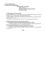 Tài liệu Đề thi thử tốt nghiệp THPT môn Ngữ Văn - Đề số 100 ppt