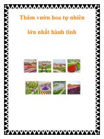 Tài liệu Thăm vườn hoa tự nhiên lớn nhất hành tinh docx