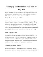 Tài liệu 4 chiêu giúp cài nhanh nhiều phần mềm cho máy tính doc