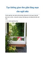 Tài liệu Tạo không gian thư giãn lãng mạn cho ngôi nhà docx