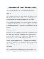 Tài liệu 7 dấu hiệu bạn mắc chứng trầm cảm mùa đông pdf