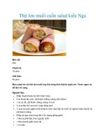 Tài liệu Thịt lợn muối cuốn salad kiểu Nga pdf