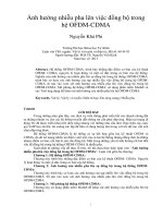 Ảnh hưởng nhiễu pha lên việc đồng bộ trong hệ OFDM CDMA