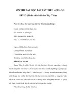 Tài liệu ÔN THI ĐẠI HỌC BÀI TÂY TIẾN - QUANG DŨNG (Phân tích bài thơ Tây Tiến) pot