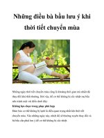 Tài liệu Những điều bà bầu lưu ý khi thời tiết chuyển mùa docx