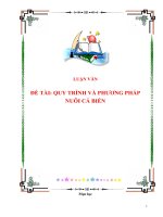 quy trình và phương pháp nuôi cá biển
