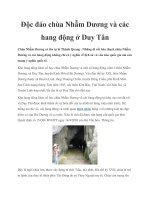 Tài liệu Độc đáo chùa Nhẫm Dương và các hang động ở Duy Tân pdf