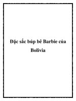 Tài liệu Đặc sắc búp bê Barbie của Bolivia docx
