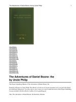 Tài liệu The Adventures of Daniel Boone: the Kentucky rifleman ppt