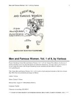Tài liệu Great Men and Famous Women. Vol. 1 of 8 pdf