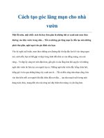 Tài liệu Cách tạo góc lãng mạn cho nhà vườn pptx