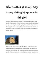 Tài liệu Đền Baalbek (Liban): Một trong những kỳ quan của thế giới potx