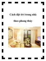 Tài liệu Cách đặt tivi trong nhà theo phong thủy pot