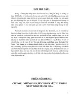 cơ cấu thị trường xuất khẩu hàng hoá của việt nam. thực trạng và xu hướng chuyển dịch cơ cấu thị trường