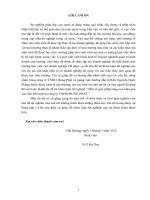 Tài liệu Đề tài: Một số giải pháp nâng cao hiệu quả xúc tiến hỗn hợp cho công ty thức ăn chăn nuôi Hưng Phát Hưng Yên ppt