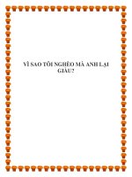 Tài liệu VÌ SAO TÔI NGHÈO MÀ ANH LẠI GIÀU?. doc