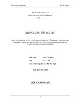 một số giải pháp về mở và sử dụng tài khoản tiền gửi của khách hàng nhằm đẩy mạnh huy động vốn phục vụ kinh doanh tại nhno&ptnt huyện yên khánh tỉnh ninh bình