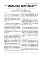 Tài liệu HIỆN TRẠNG CANH TÁC VÀ SỬ DỤNG THUỐC BẢO VỆ THỰC VẬT TRÊN BƯỞI Ở VÙNG TÂN TRIỀU VĨNH CỬU ĐỒNG NAI pdf