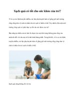 Tài liệu Sạch quá có tốt cho sức khỏe của trẻ? pot