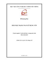 Bảo mật mạng WAN sử dụng VPN