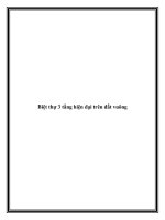 Tài liệu Biệt thự 3 tầng hiện đại trên đất vuông doc