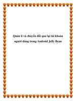 Tài liệu Quản lí và chuyển đổi qua lại tài khoản người dùng trong Android Jelly Bean docx
