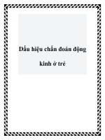 Tài liệu Dấu hiệu chẩn đoán động kinh ở trẻ pdf