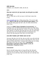 Tài liệu Lập trình ADO tren Visual 6.0 pdf