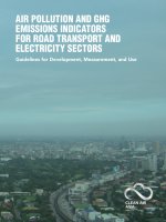 Tài liệu Air Pollution And GHG Emissions indicAtors for roAd trAnsPort And ElEctricity sEctors docx
