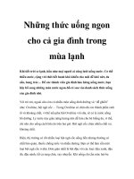 Tài liệu Những thức uống ngon cho cả gia đình trong mùa lạnh docx