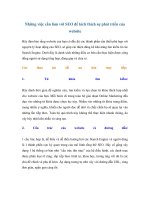 Tài liệu Những việc cần làm với SEO để kích thích sự phát triển của website ppt