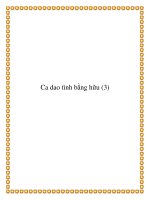 Tài liệu Tập hợp những bài ca dao tình bằng hữu ppt