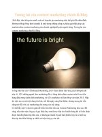 Tài liệu Tương lai của content marketing chính là Blog docx