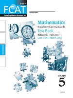 Tài liệu Mathematics Sunshine State Standards Test Book 5 doc