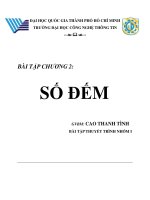 Tài liệu BÀI TẬP CHƯƠNG 2:SỐ ĐẾM pptx