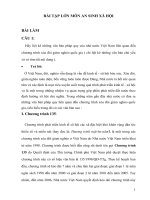 bài tập lớn môn an sinh xã hội