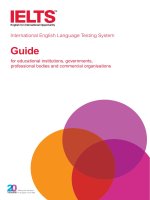 Tài liệu IELTS Guide for Stakeholders March 2009 ppt