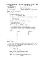 Tài liệu ĐỀ THI HỌC SINH GIỎI TỈNH CÀ MAU TIN LỚP 12 THPT NĂM 2012 docx