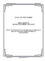 Vốn kinh doanh và các giải pháp nâng cao hiệu quả sử dụng vốn của Công ty cổ phần xây dựng số 9 (VINACONEX9)