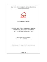 Các giải pháp nâng cao hiệu quả sử dụng vốn kinh doanh tại công ty cổ phần dịch vụ viễn thông và in bưu điện