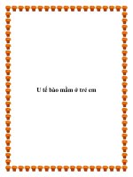Tài liệu U tế bào mầm ở trẻ em docx