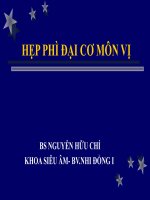 Tài liệu HẸP PHÌ ĐẠI CƠ MÔN VỊ pdf