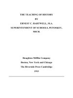Tài liệu THE TEACHING OF HISTORY docx