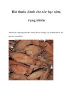 Tài liệu Bài thuốc dành cho tóc bạc sớm, rụng nhiều potx